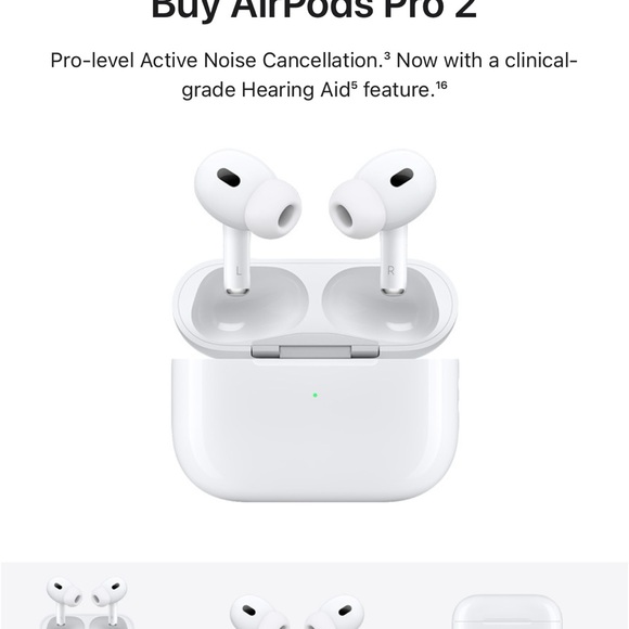 Apple AirPods Pro 2 - Sleek White Design